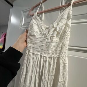 Elegant White Lace Dress
